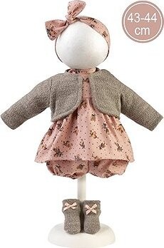 Llorens M844-02 oblečenie pre bábiku bábätko New Born s veľkosťou 43 – 44 cm