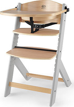 KINDERKRAFT Stolička jedálenská Enock Grey wooden, Premium