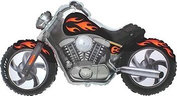 FLEXMETAL Balón fóliový motorka – chopper – 90 cm