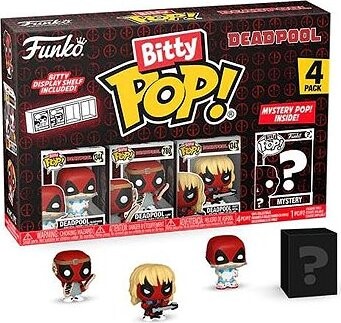 Deadpool Bitty POP! Sada 4 figurinek z vinylového materiálu Sleepover 2,5 cm