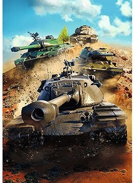 TREFL Puzzle World of Tanks: Tanky v boji 1000 dielikov