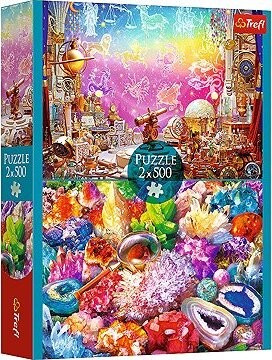 TREFL Puzzle Vesmír a kryštály 2× 500 dielikov