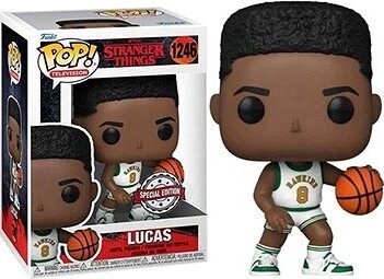 Funko POP! Exclusive Figure Lucas (with Basket Jersey) Stranger Things