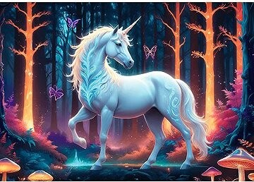 TREFL Puzzle Mystický jednorožec 1000 dielikov