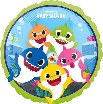 Amscan Balón fóliový 43 cm baby shark žralok