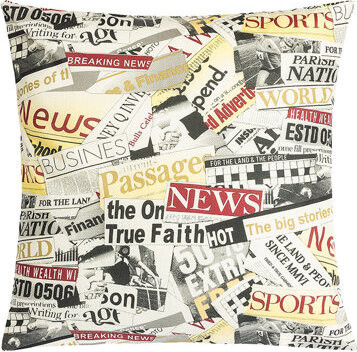 BELLATEX Adela vankúšik 40 × 40 cm 55/228 farebné noviny