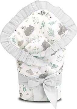 COSING Zavinovačka s volánikom a stuhou Lesní Priatelia mätová