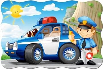 CASTORLAND Puzzle Policajná hliadka MAXI 20 dielikov