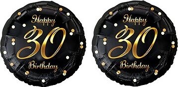 GoDan Balón fóliový 30 rokov – happy birthday/narodeniny, 45 cm, 2 ks