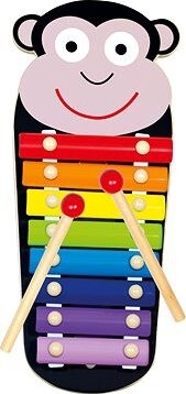 Bino Xylofón kovový Opička