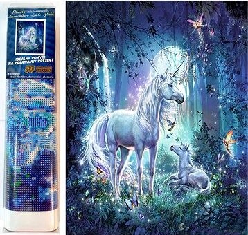 Norimpex Jednorožce v magickom lese 30 × 40 cm