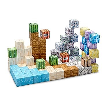iMex Toys Magnetická stavebnice 88 ks ve stylu minecraft CH1318