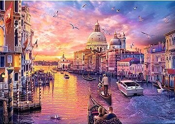 TREFL Puzzle Kúzlo Benátok 1000 dielikov