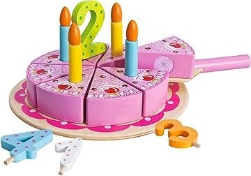 Derrson Drevená narodeninová torta ružová