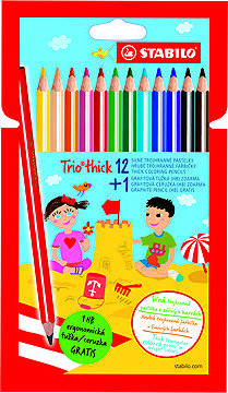 STABILO Trio thick 12 farieb + 1 ceruzka (HB)