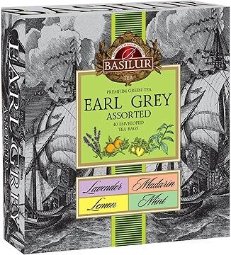 Basilur Earl Grey Green Assorted 40 × 1,5 g