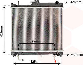 VAN WEZEL chladič, chladenie motora 52002109