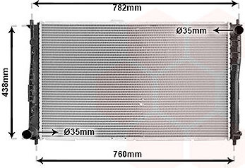 VAN WEZEL chladič, chladenie motora 83002018