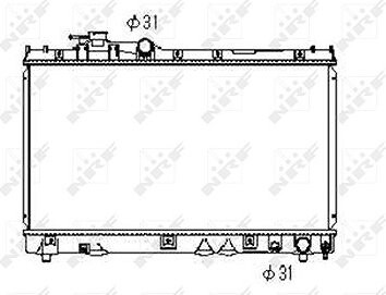 NRF Chladič, chladenie motora 53352