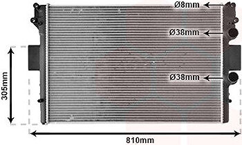 VAN WEZEL chladič, chladenie motora 28002042