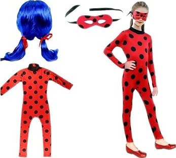 FunCo Detský kostým Lienka s parochňou a maskou 98 – 110 S