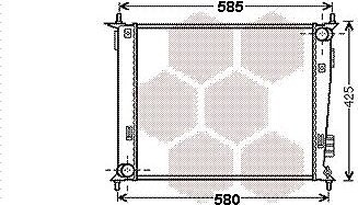 VAN WEZEL chladič, chladenie motora 83002143