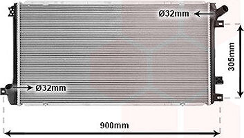 VAN WEZEL chladič, chladenie motora 43002408