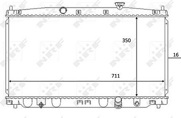 NRF Chladič, chladenie motora 59066