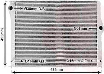 VAN WEZEL chladič, chladenie motora 06002430