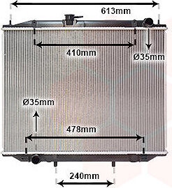 VAN WEZEL chladič, chladenie motora 13002300