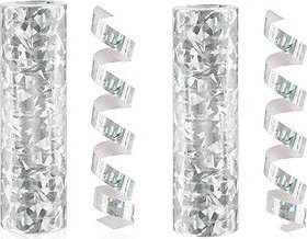 GoDan Serpentína holografická strieborná, 400 cm, 2 ks