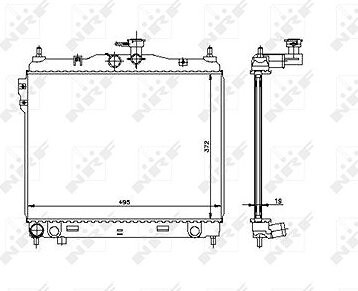 NRF Chladič, chladenie motora 53361