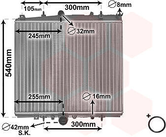 VAN WEZEL chladič, chladenie motora 40002237