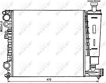 NRF Chladič, chladenie motora 58959