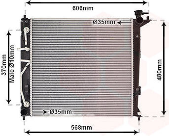 VAN WEZEL chladič, chladenie motora 82002282