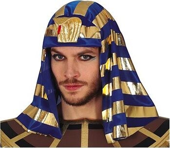 GUIRCA Faraónova zlato-modrá pokrývka hlavy