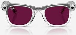 Meta RAY-BAN Meta Wayfarer (Standard) Smart Glasses Limited Edition (Gen 2) – Matte Transparent, Cle