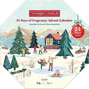 YANKEE CANDLE Adventný kalendár 2025 veniec 24× 9,8 g