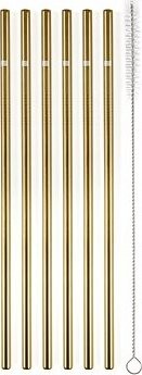 G21 BeEco Classic 6 ks, kovové, zlaté, rovné + kefka na čistenie