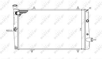 NRF Chladič, chladenie motora 54669
