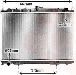 VAN WEZEL chladič, chladenie motora 13002241