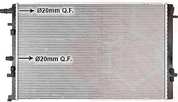 VAN WEZEL chladič, chladenie motora 43012714