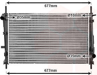 VAN WEZEL chladič, chladenie motora 18002185