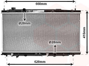 VAN WEZEL chladič, chladenie motora 25002253