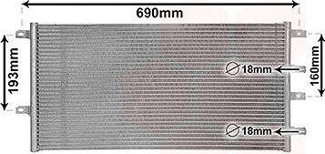 VAN WEZEL chladič, chladenie motora 28002131