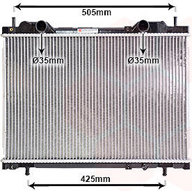 VAN WEZEL chladič, chladenie motora 17002167