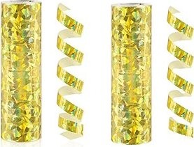 GoDan Serpentína holografická zlatá, 400 cm, 2 ks