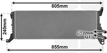 VAN WEZEL chladič, chladenie motora 58012723