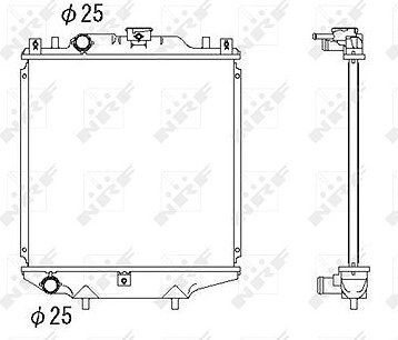 NRF Chladič, chladenie motora 507643