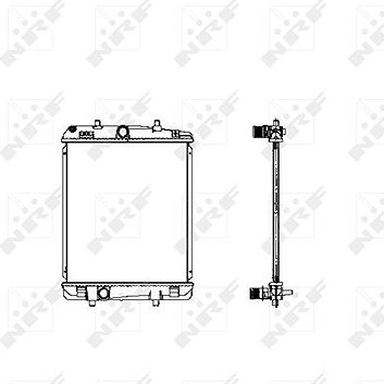 NRF Chladič, chladenie motora 53460